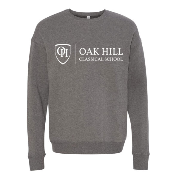 Bella & Canvas Sponge Fleece Drop Shoulder Crewneck Sweatshirt - Printed Logo Thumbnail