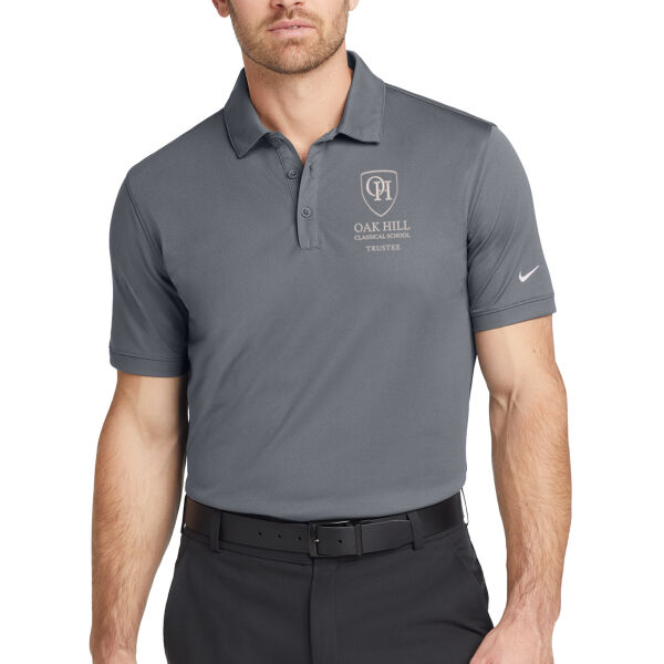 Nike Dri-Fit Solid Icon Pique Modern Fit Polo - Embroidered Logo Thumbnail