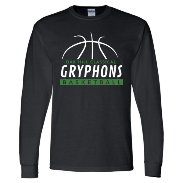 Gildan Unisex DryBlend 50/50 Long Sleeve T Shirt - Printed Logo Thumbnail