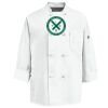 Eight Knot Button Chef Coat with Thermometer Pocket Thumbnail