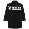 Ten Pearl Button Black Chef Coat Thumbnail
